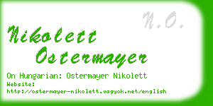 nikolett ostermayer business card